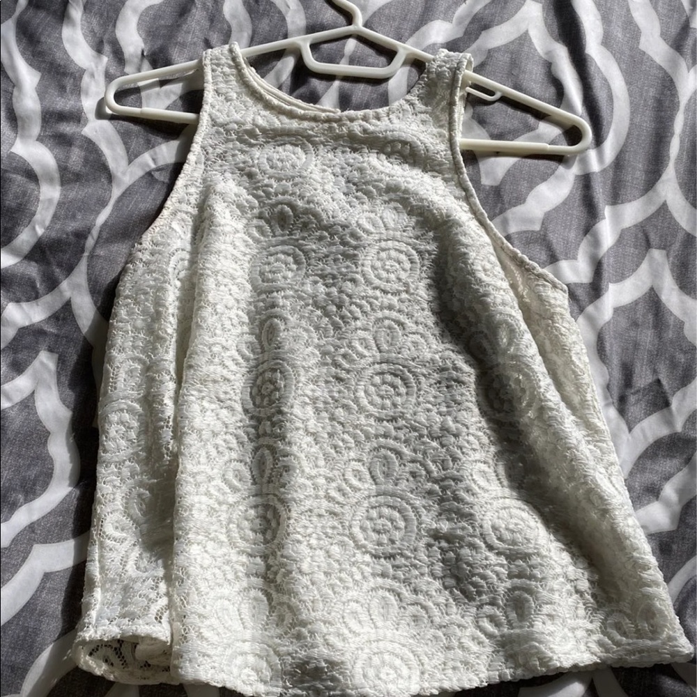 White lace top
